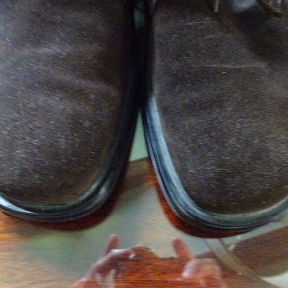 " Salvatore Ferragamo" Mens Chocolate Suede Shoes - Picture 3 of 7